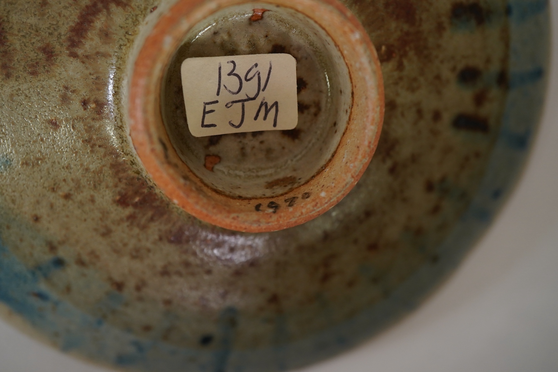 Eric James Mellon (1925-2014): A small group of elm ash glazed studio pottery